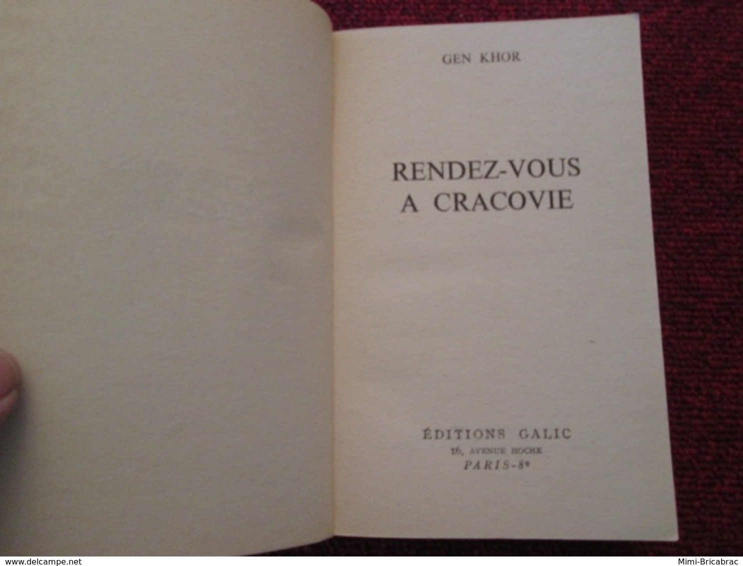 POL2013/1 ESPIONNAGE EDITIONS GALIC N°31 CARNETS DES SERVICES SECRETS / RENDEZ-VOUS A CRACOVIE - Sonstige & Ohne Zuordnung