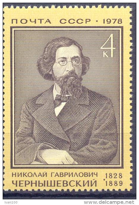 1978. USSR/Russia. N. Chernyshevsky, Revolutionary, 1v, Mint/** - Unused Stamps