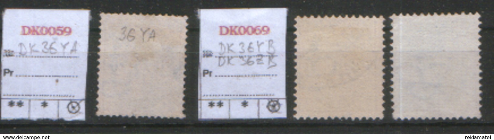 DANMARK 1885  DK 36 YA YB ZB Mi $4.7 - Usati