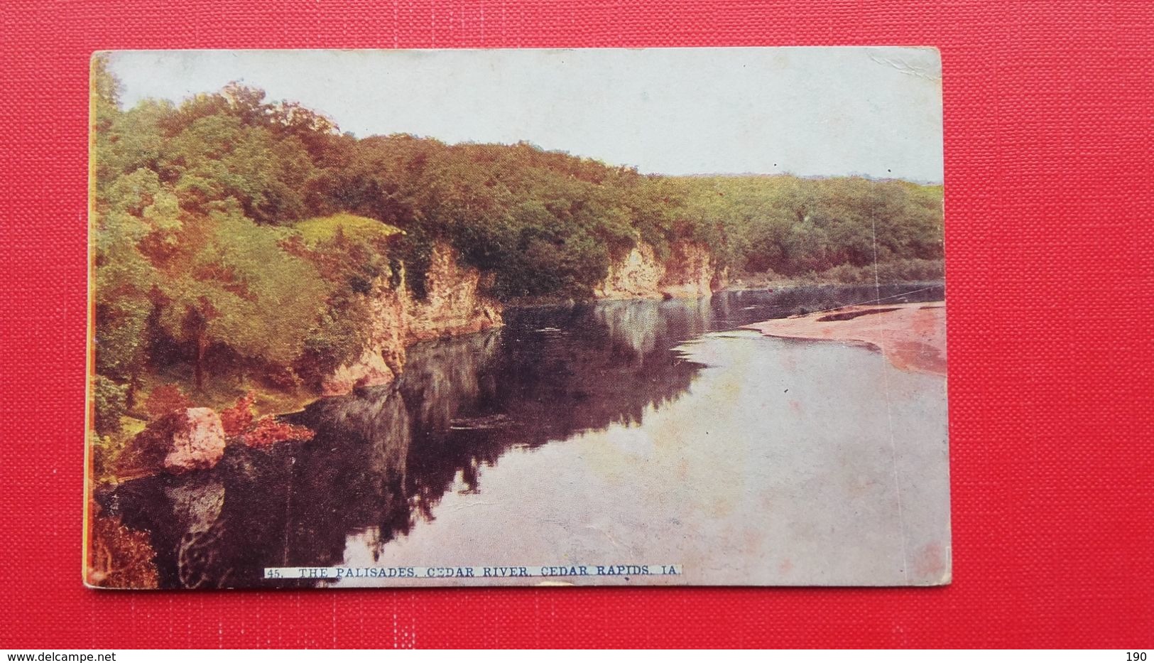 THE PALISADES,CEDAR RIVER,CEDAR RAPIDS.Sent To Bohemia - Cedar Rapids