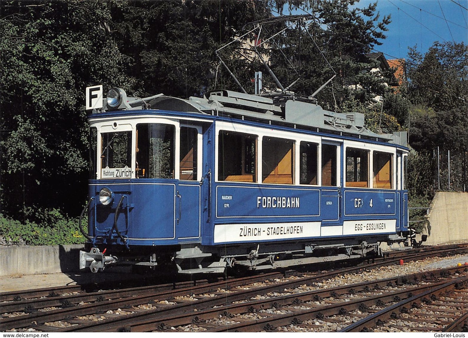 Forchbahn (FB) Triebwagen CFe 2/2 4 SWS/MFO 1012 - Zürich Stadelhofen - EGG Esslingen - Egg