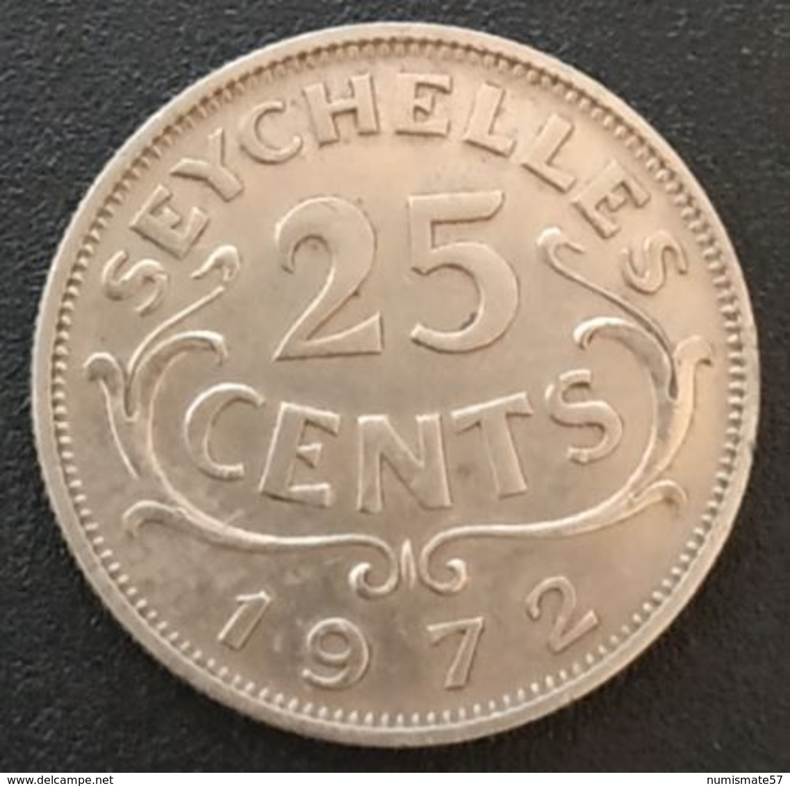 SEYCHELLES - 25 CENTS 1972 - Elizabeth II - KM 11 - Seychelles