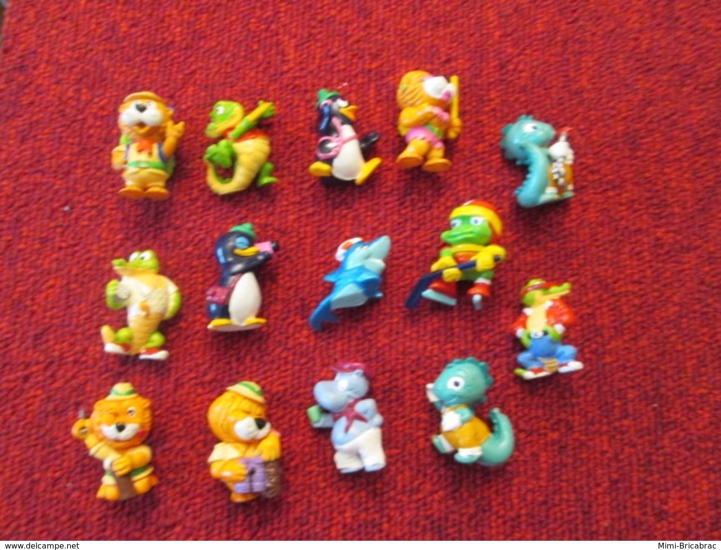 DIVPUB / 14 PERSONNAGES KINDER : HIPPOS PINGOUINS DINOSAIRES CROCODILES LIONS - Lots