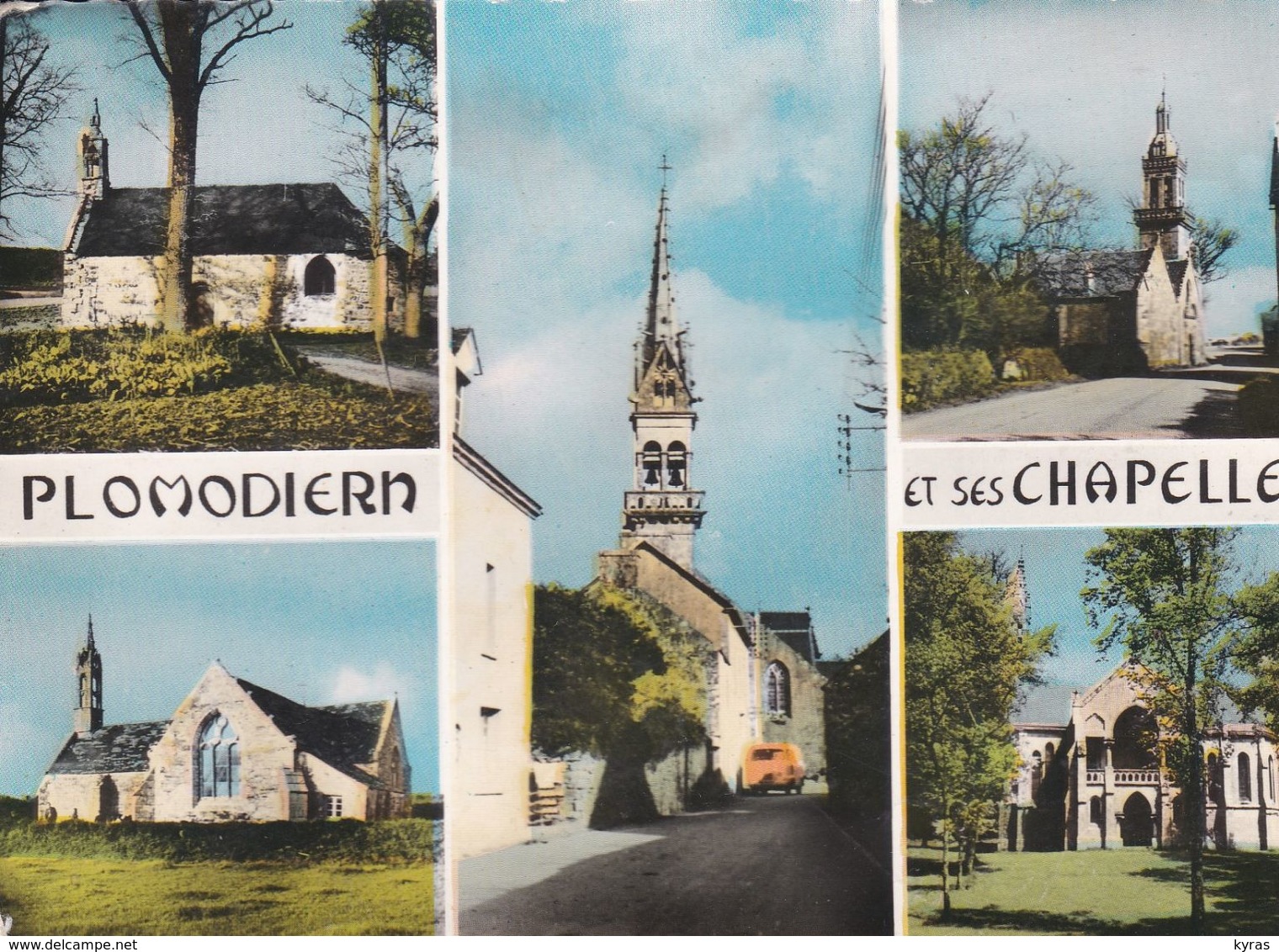 Cpsm 10x15. Multi-vues De (29) PLOMODIERN Et Ses Chapelles : St Mahouarn, St Suliau, Ste Marie Menez-Hom, St Corentin - Plomodiern