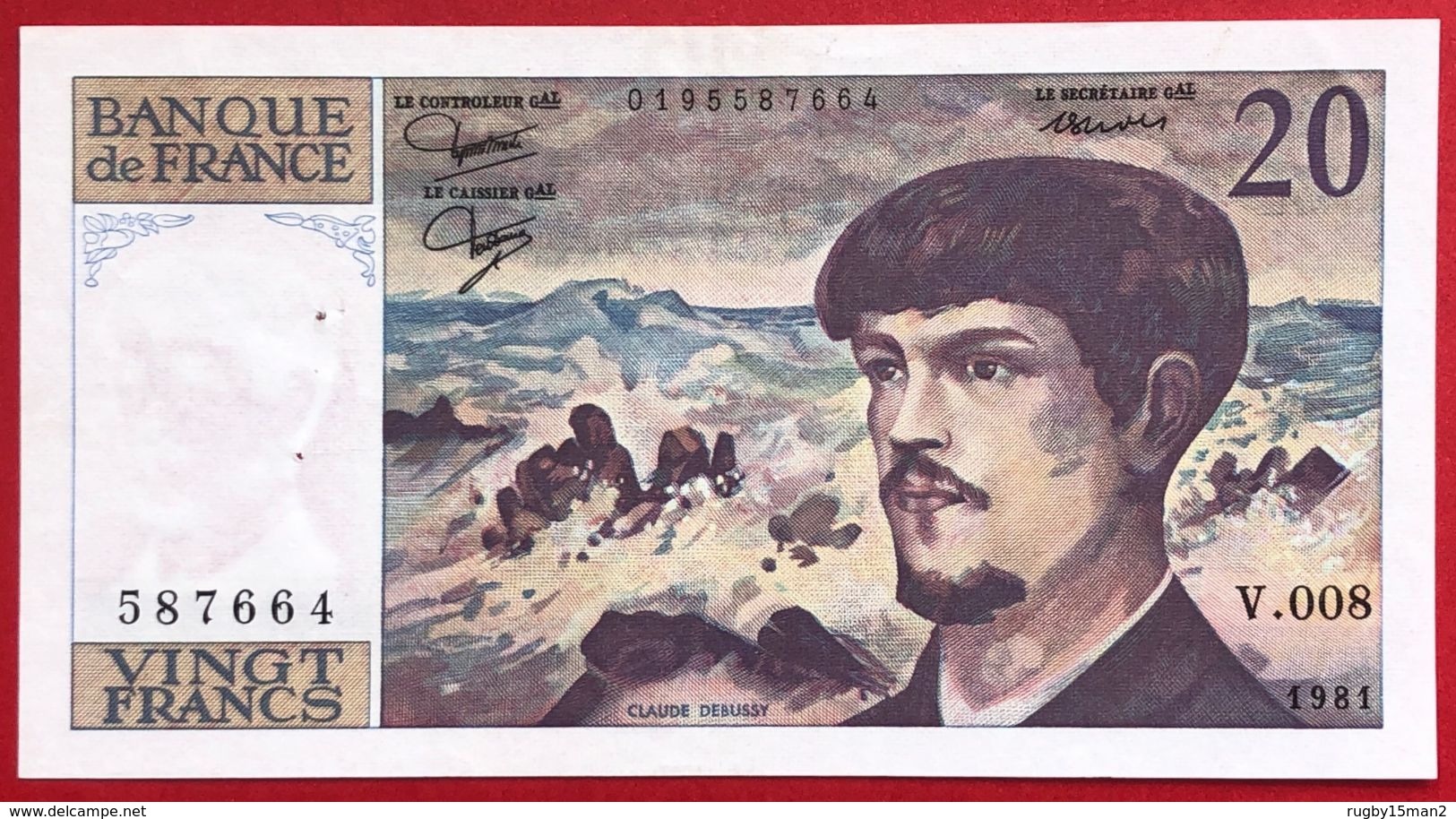 N°104 BILLET BANQUE DE FRANCE 20 FRANCS DEBUSSY 1981 - 20 F 1980-1997 ''Debussy''