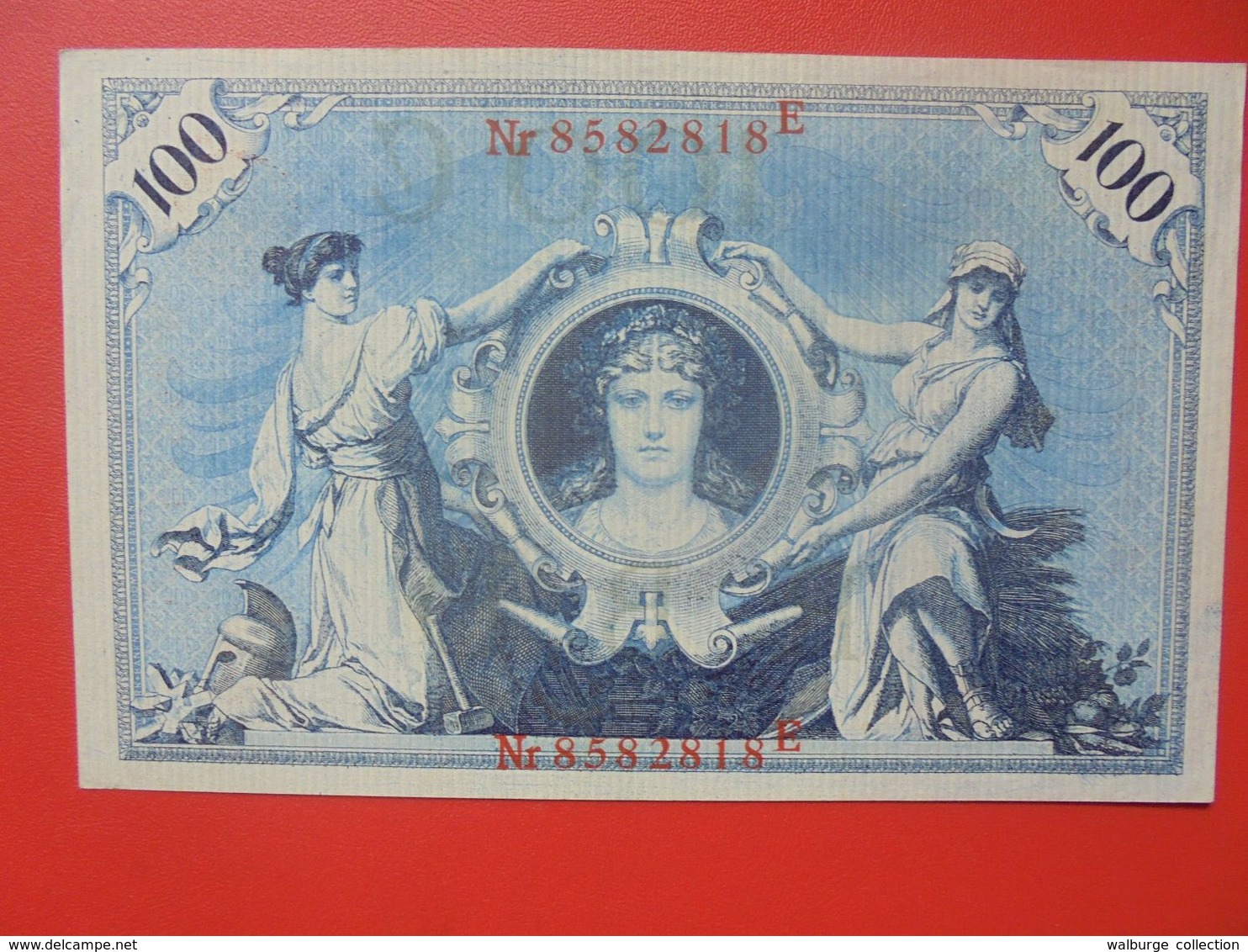 Reichsbanknote 100 MARK 1908 SIGLE ROUGE CIRCULER (B.14) - 100 Mark