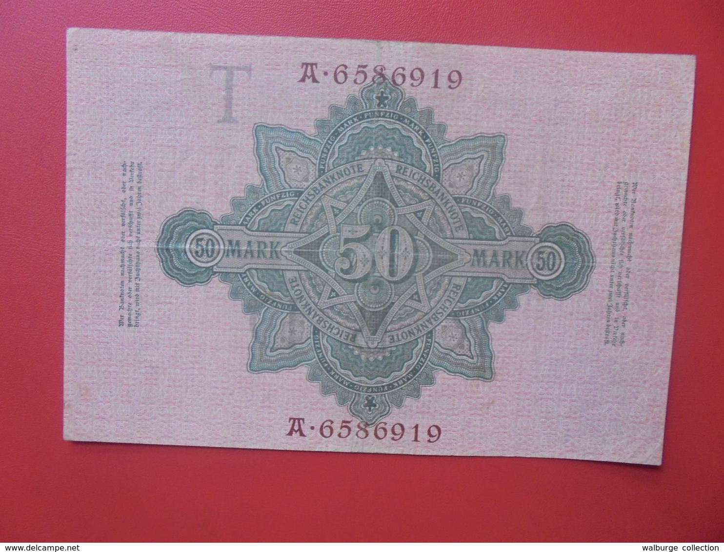 Reichsbanknote 50 MARK 1910 CIRCULER (B.14) - 50 Mark