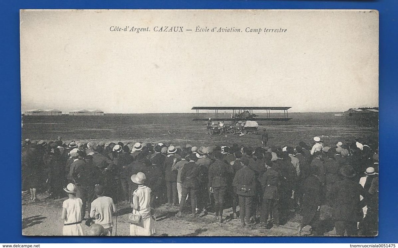 CAZAUX     Ecole D'Aviation   Avion         Animées - Autres & Non Classés