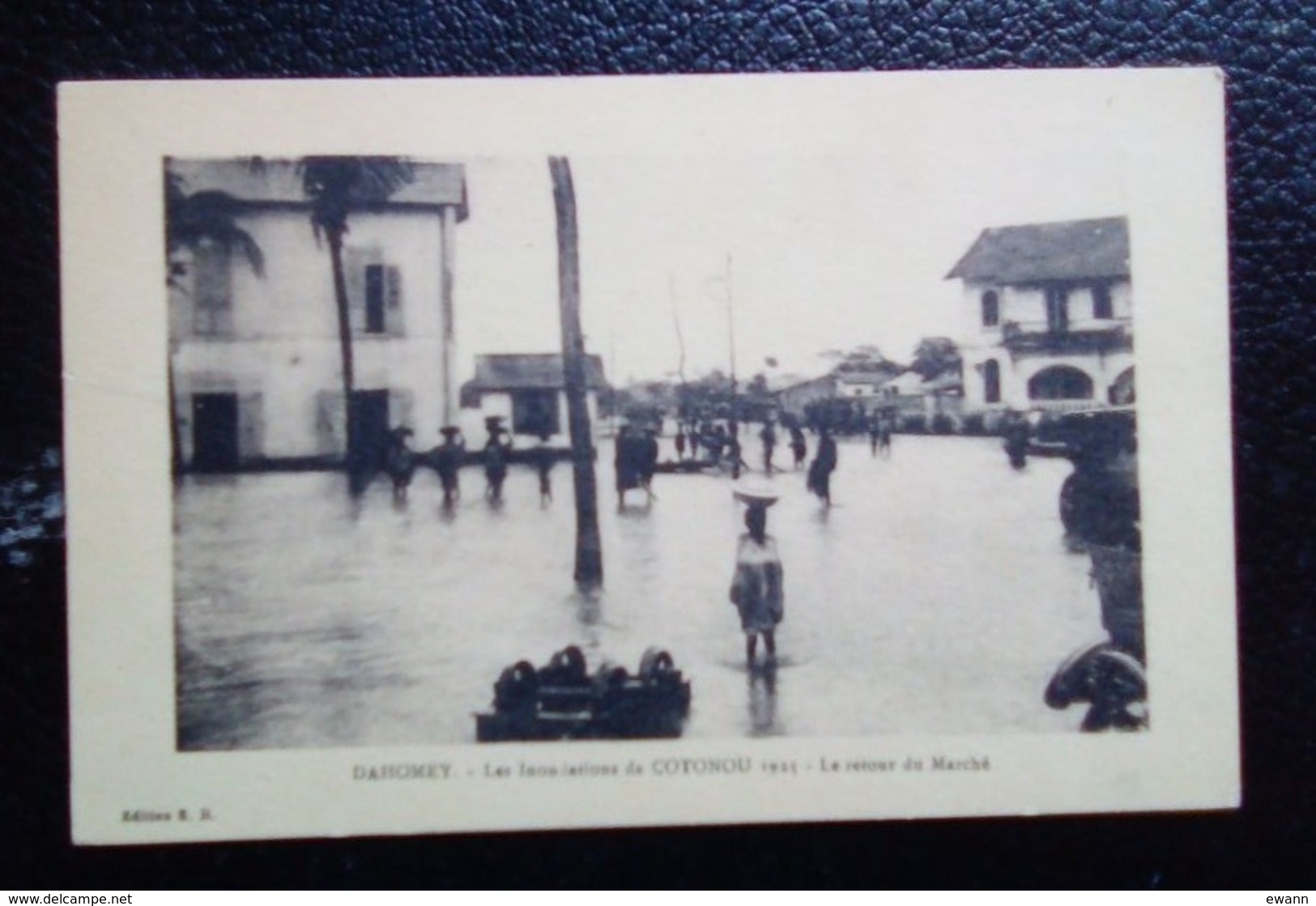 Dahomey - Carte Postale Ancienne - Les Inondations De Cotonou 1925 - Le Retour Du Marché - Dahomey