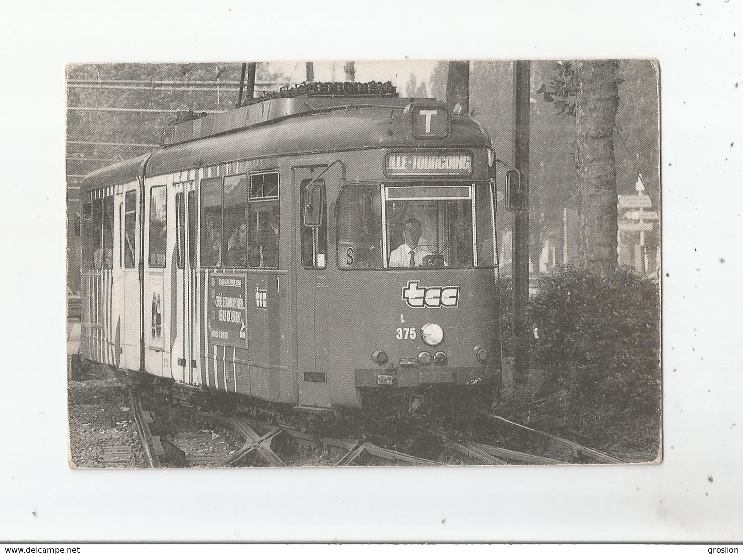 A MARCQ EN BAROEUL JUIN 1993 (307) GROS PLAN SUR LE MONGY TRAMWAY ARTICULE DUWAG 375 STATION BROSSOLETTE - Marcq En Baroeul