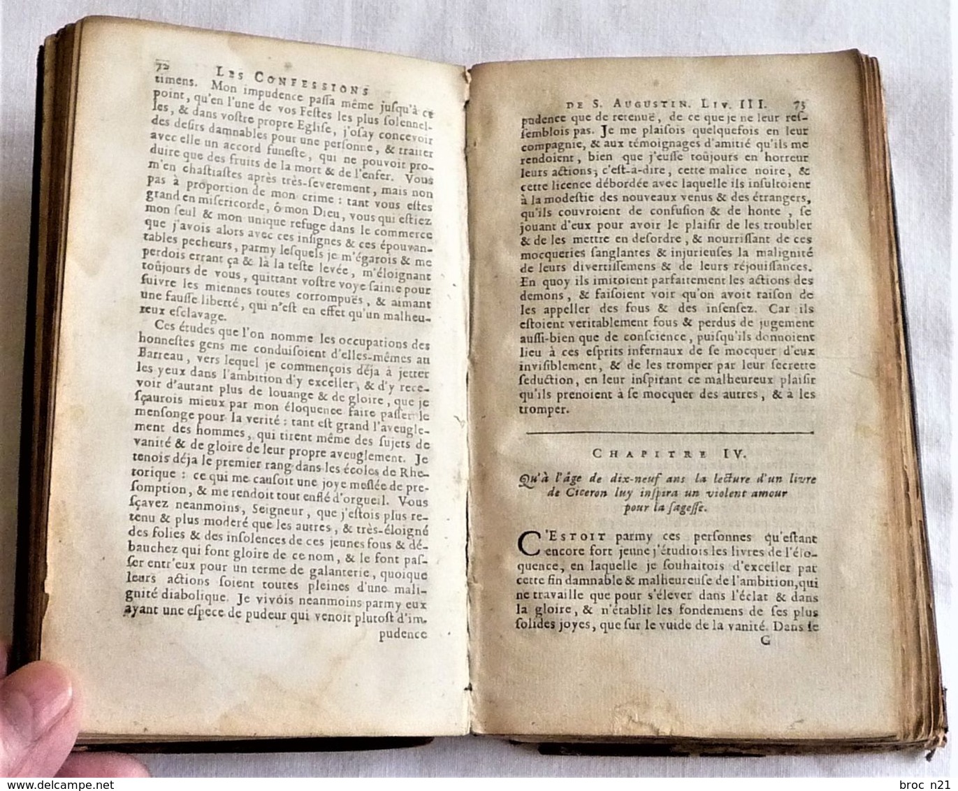 Arnaud D'ANDILLY, Les Confessions De St Augustin, 1695 - Tot De 18de Eeuw