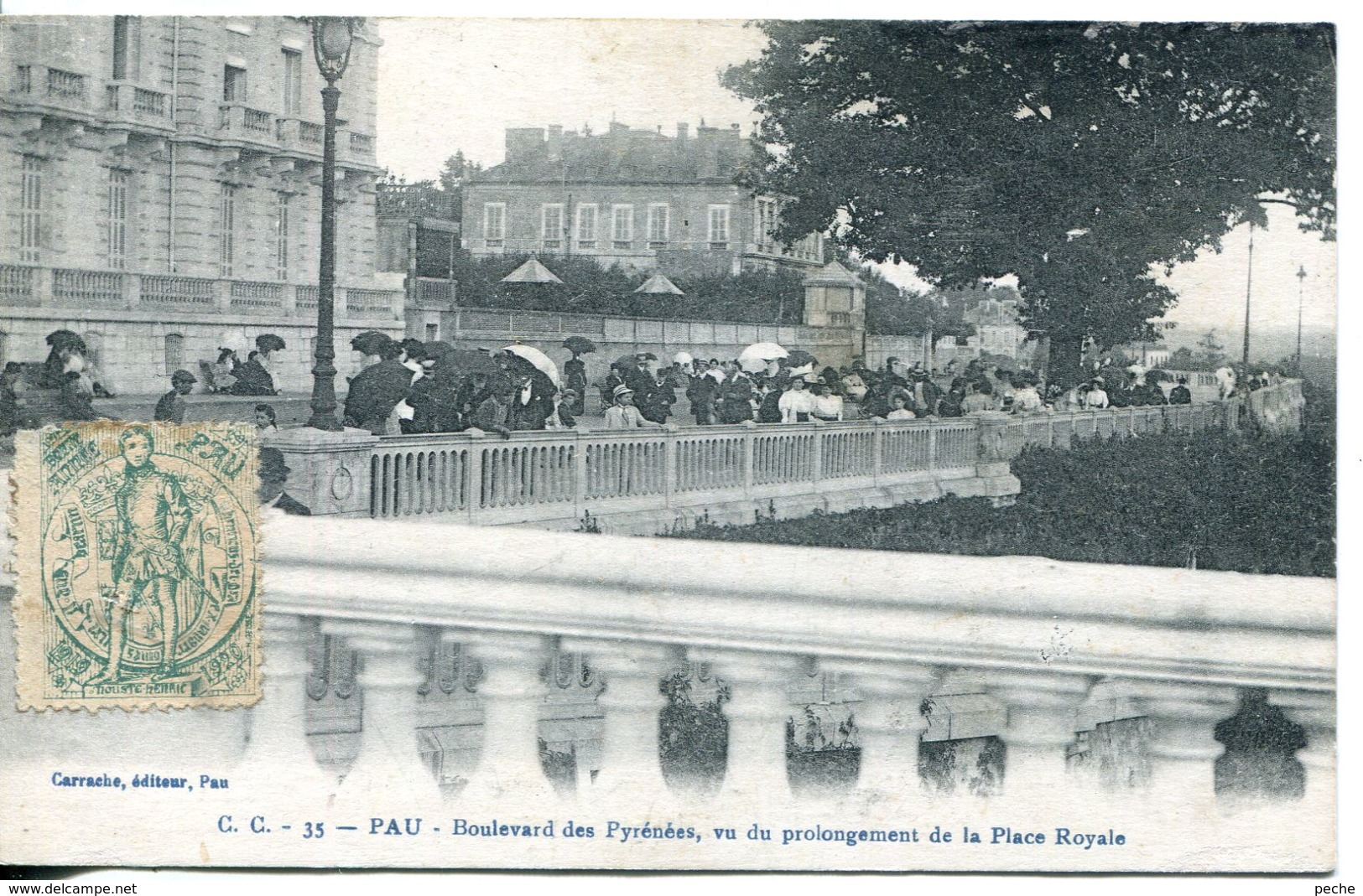 N°1625 R -cpa Vignette Ville De Pau - Tourisme (Vignettes)