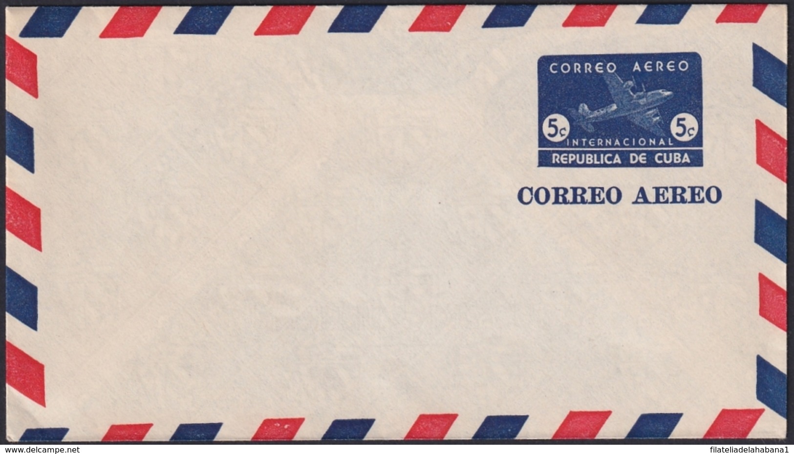 1949-EP-155 CUBA REPUBLICA 1949 POSTAL STATIONERY Ed.99. 5c SUPERCONSTELLATION AVION AIR MAIL. - Sonstige & Ohne Zuordnung