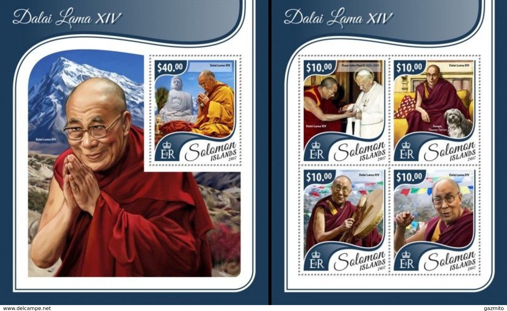 Salomon 2017, Dalai Lama, 4val In BF +BF - Buddhism