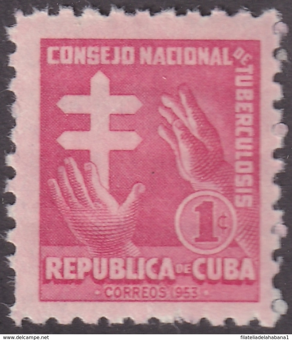 1953-254 CUBA REPUBLICA MNH 1953 SEMIPOSTAL CONSEJO DE TUBERCULOSOS. - Sonstige & Ohne Zuordnung