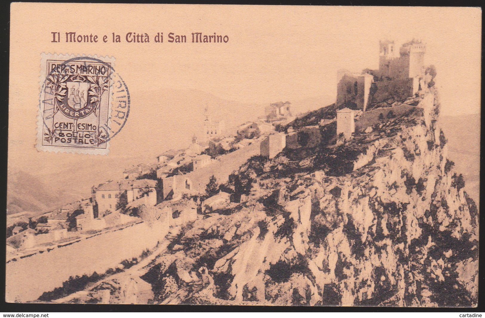 CPA  Saint Marin / San Marino - Il Monte E La Città Di San Marino - San Marino