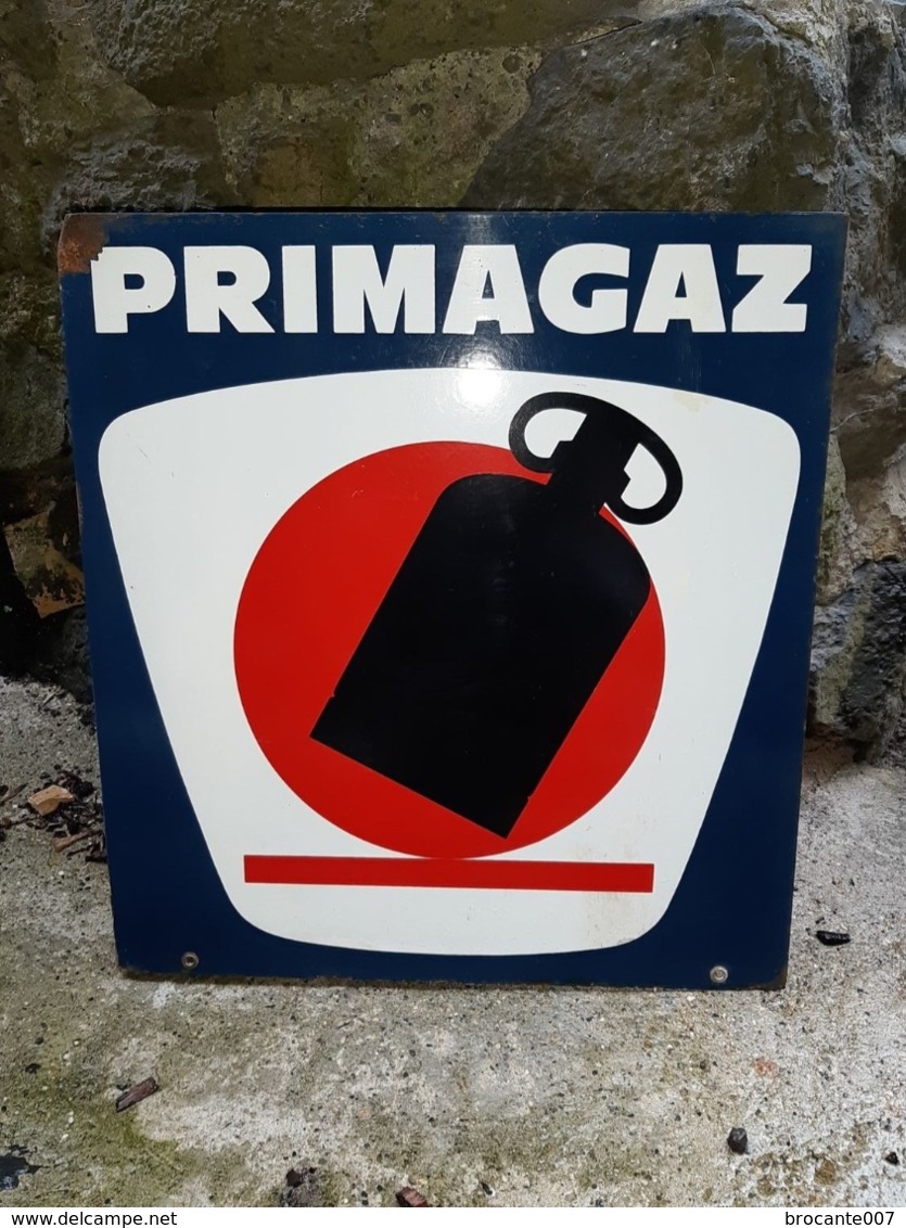 Plaque PRIMAGAZ - Enameled Signs (after1960)