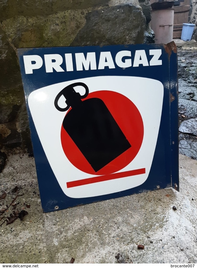 Plaque PRIMAGAZ - Enameled Signs (after1960)