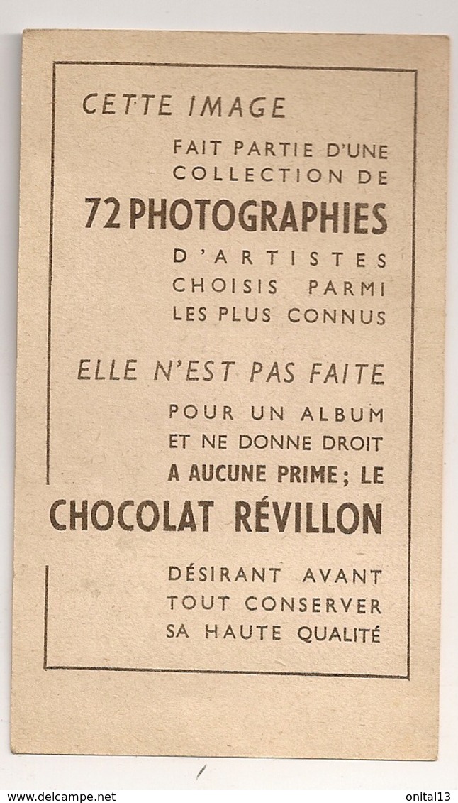 IMAGE CHOCOLAT REVILLON LILIAN HARVEY  C657 - Revillon