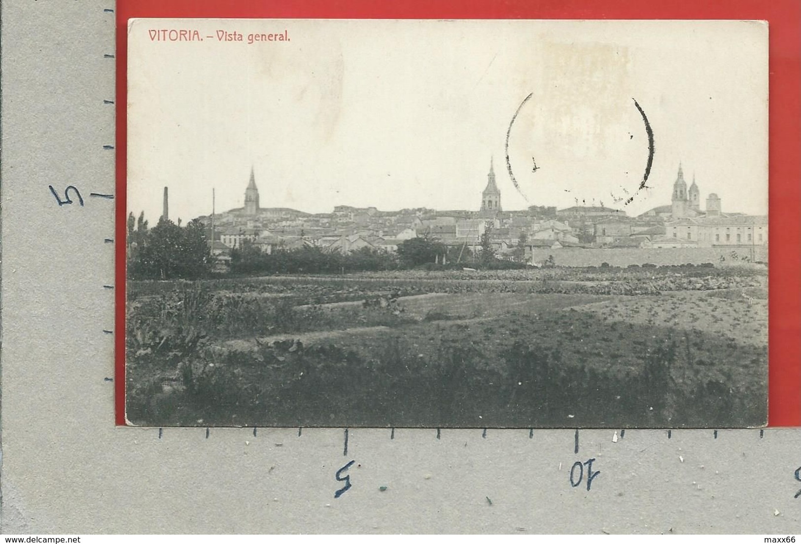 CARTOLINA VG SPAGNA - VITORIA - Vista General - 9 X 14 - 1912 - Álava (Vitoria)