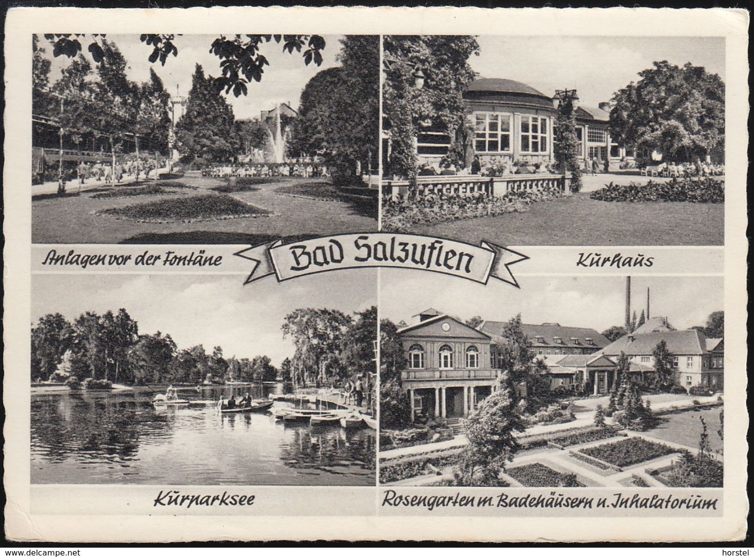 D-32105 Bad Salzuflen - Kurhaus Und Kurpark Um 1955 - Bad Salzuflen
