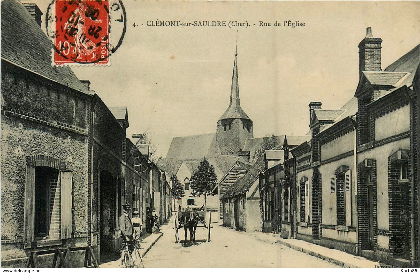 Clémont Sur Sauldre * Rue De L'église - Clémont