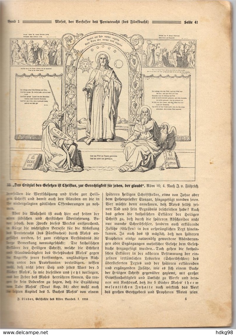 ZXB 1910 Die Heilige Schrift. Geschichte des Alten Bundes. 1. Lieferung, 1. Band - 1910