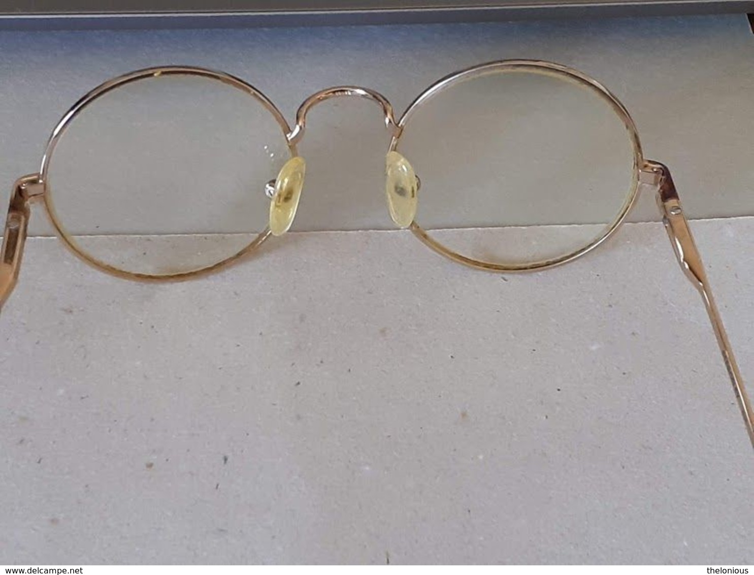 * Vintage Montatura Occhiali Tondi - Le Lenti Presenti Sono Graduate - Glasses