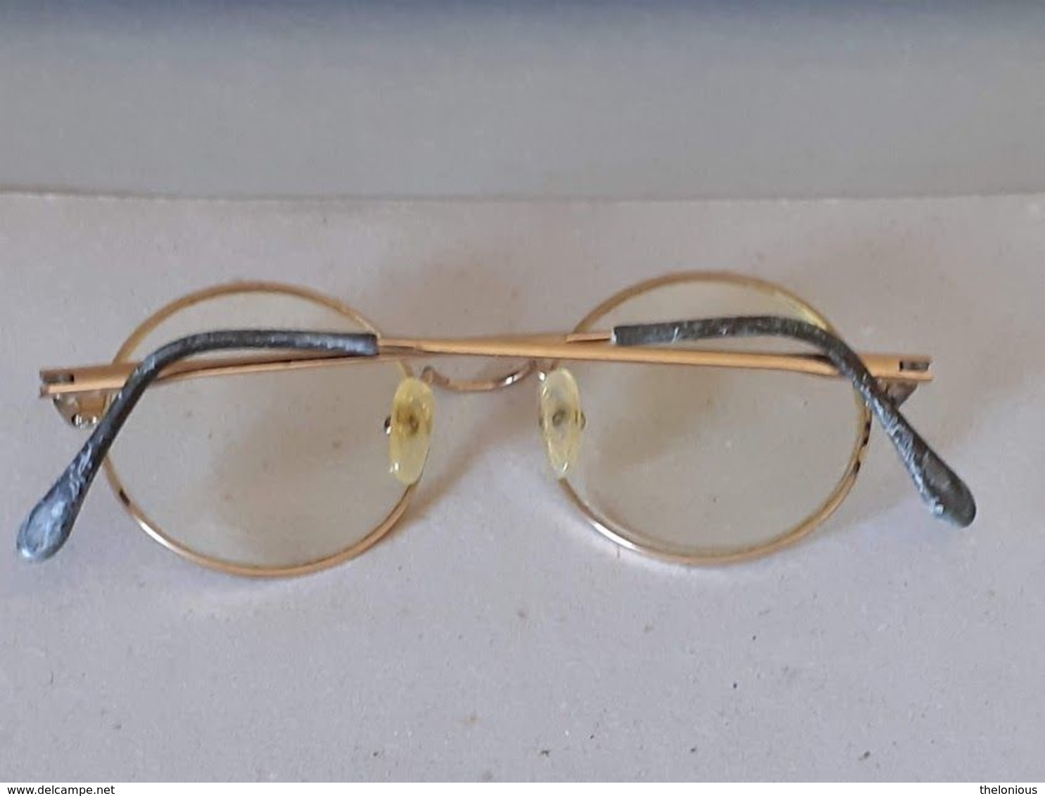 * Vintage Montatura Occhiali Tondi - Le Lenti Presenti Sono Graduate - Glasses