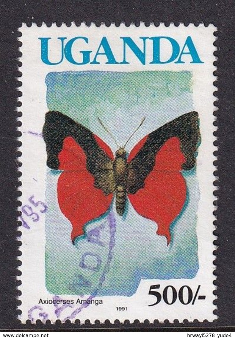 Uganda 1991, Butterfly Minr 1020 Vfu - Ouganda (1962-...)
