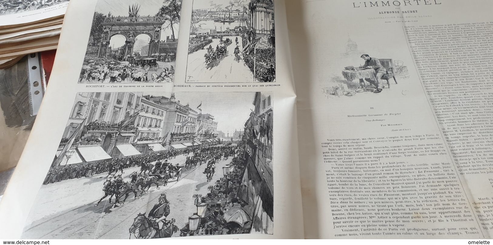 ILL 88 / SERMAISE BLANCHEFACE ACCIDENT /BORDEAUX PRESIDENT /SALON ARTISTES FRANCAIS /BAZAR CHARITE /GREVE  PANTIN VERRE - Zeitschriften - Vor 1900