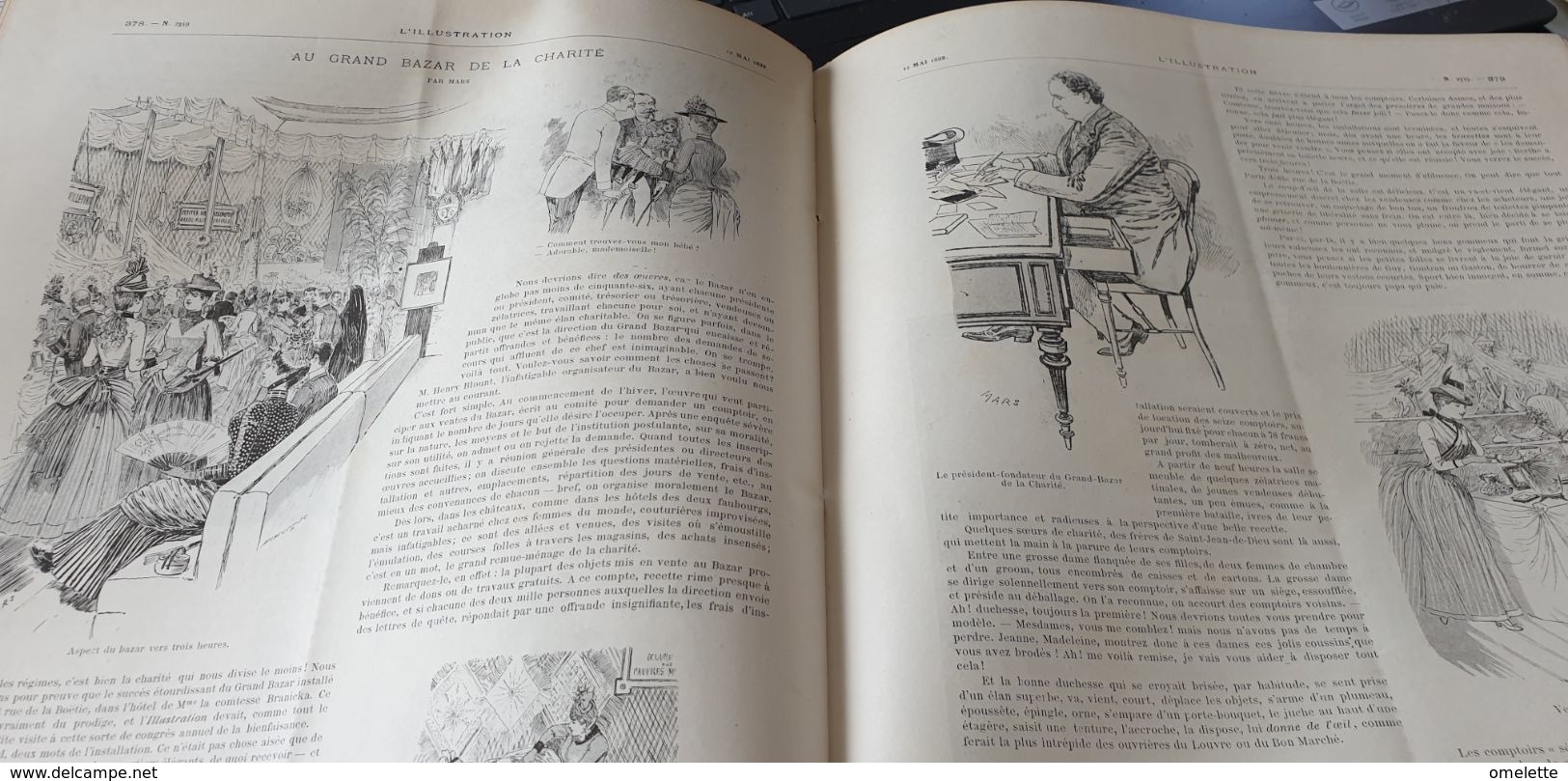 ILL 88 / SERMAISE BLANCHEFACE ACCIDENT /BORDEAUX PRESIDENT /SALON ARTISTES FRANCAIS /BAZAR CHARITE /GREVE  PANTIN VERRE - Zeitschriften - Vor 1900