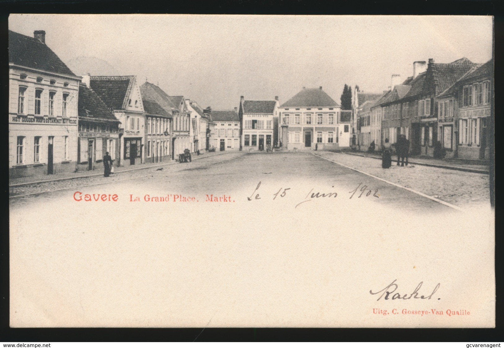 GAVERE  LA GRAND'PLACE    MARKT   MOOIE STAAT - Gavere