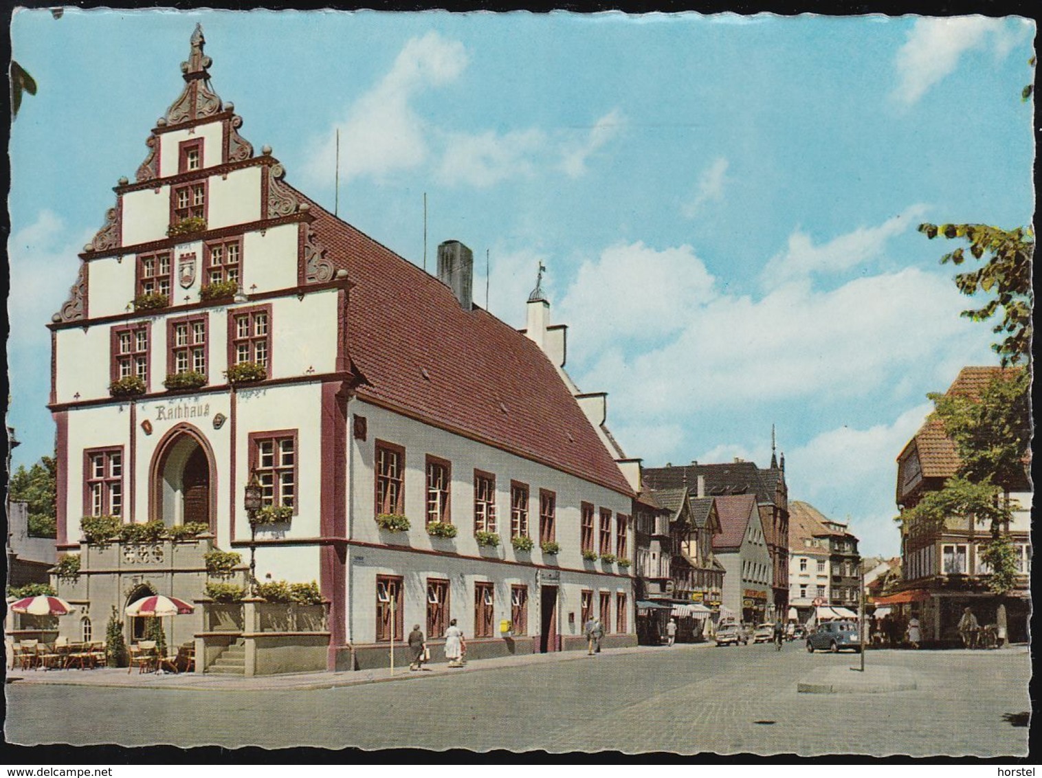 D-32105 Bad Salzuflen - Rathaus - Straßenansicht - Cars - Opel - Fiat - Bad Salzuflen