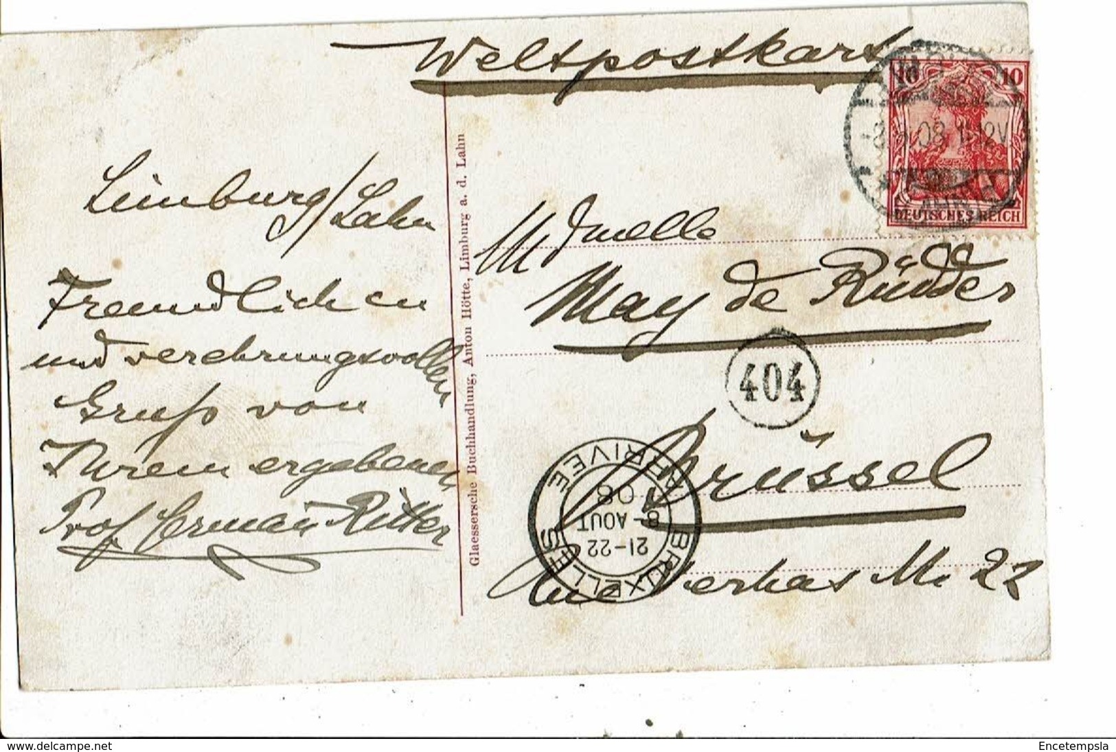 CPA-Carte Postale-Germany- Limburg An Der Lahn-1908-VM18315 - Limburg