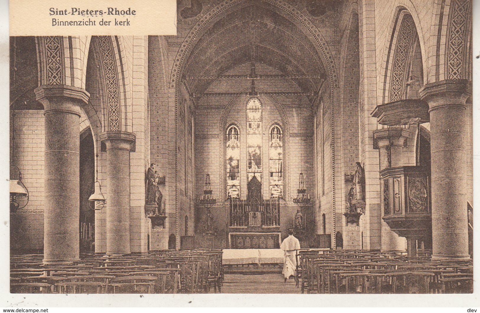 Sint-Pieters-Rhode - Binnenzicht Der Kerk - Uitg J Wouters-Van Den Bulck, Averbode - Churches & Cathedrals