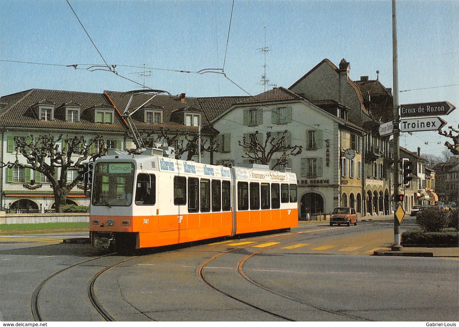 Transports Publics Genevois TPG - Motrice Düwag-ACMV Be 4/6 741 Au Rondeau De Carouge - Carouge