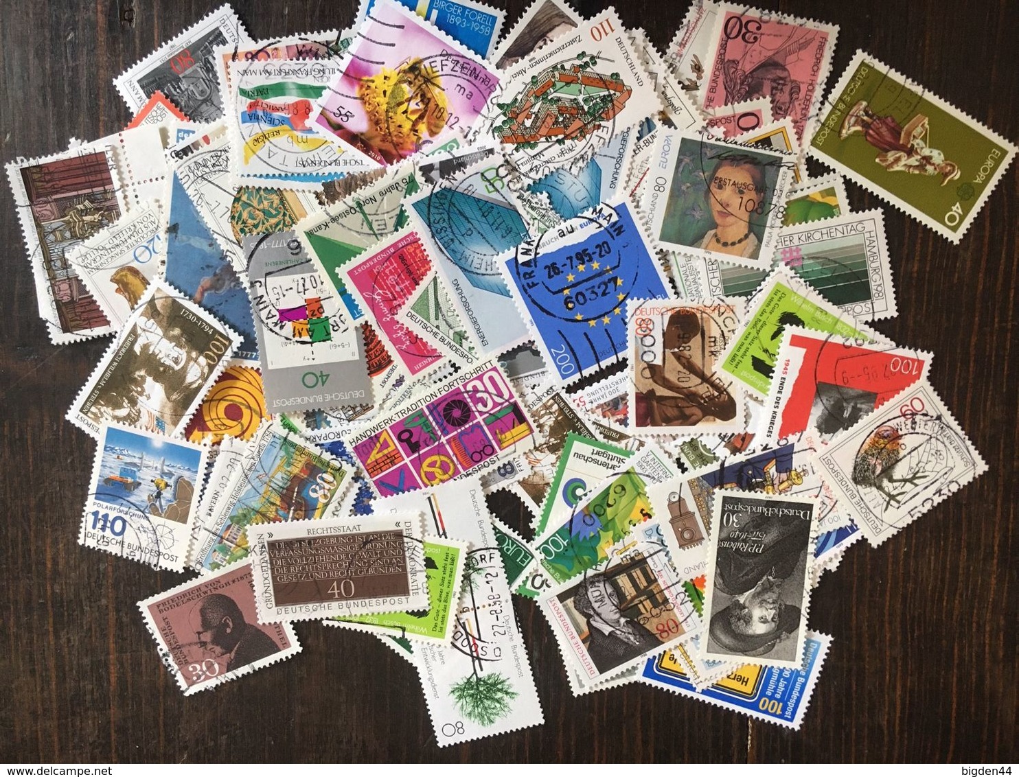 Lot 1000 Timbres Choisis Chosen Stamps Allemagne Deutschland Germany BRD - Lots & Kiloware (min. 1000 Stück)