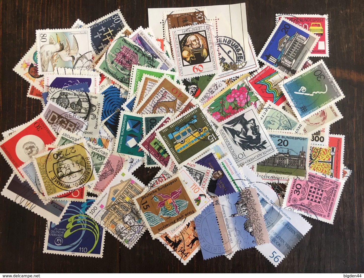 Lot 1000 timbres choisis chosen stamps Allemagne Deutschland Germany BRD
