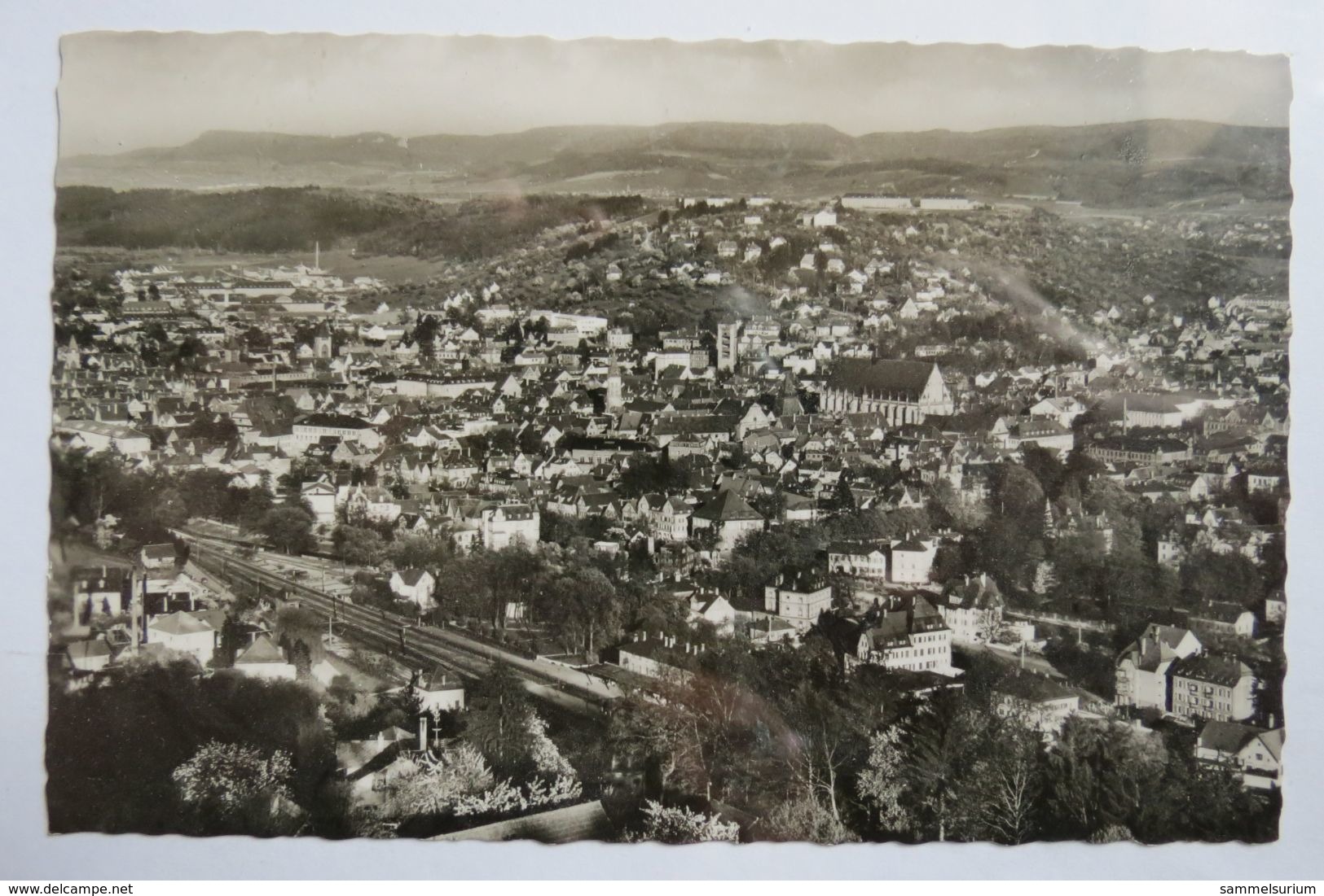 (11/10/73) Postkarte/AK "Schwäbisch Gmünd" Panorama - Schwaebisch Gmünd