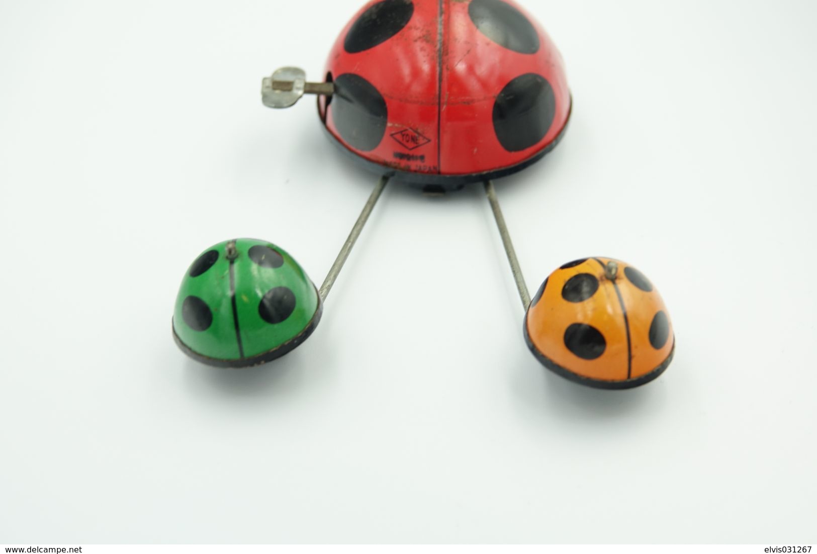 Vintage TIN TOY : Maker YONE YONEYA - LADY BUG FAMILY PARADE - 13 Cm - JAPAN - 1960's - - Collectors E Strani - Tutte Marche