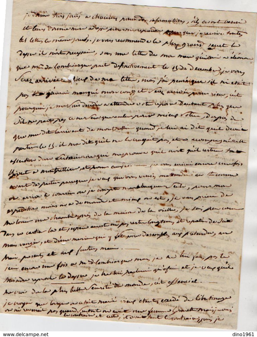 VP17.201 - 18?? - Lettre De  ? MONTPELLIER ?? ALAIS ?? - Manuscritos