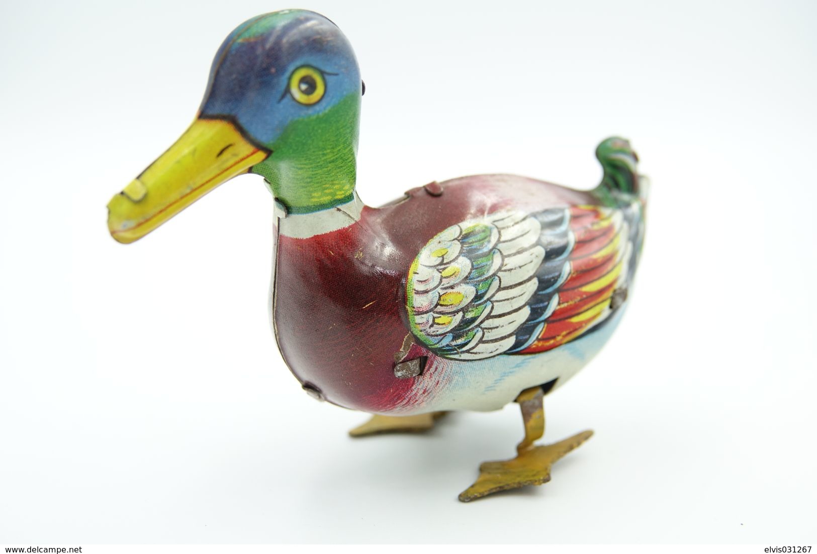 Vintage TIN TOY : Maker KOHLER - DUCK - 9.5 Cm - Us-zone Germany - 1950's - - Collectors Et Insolites - Toutes Marques