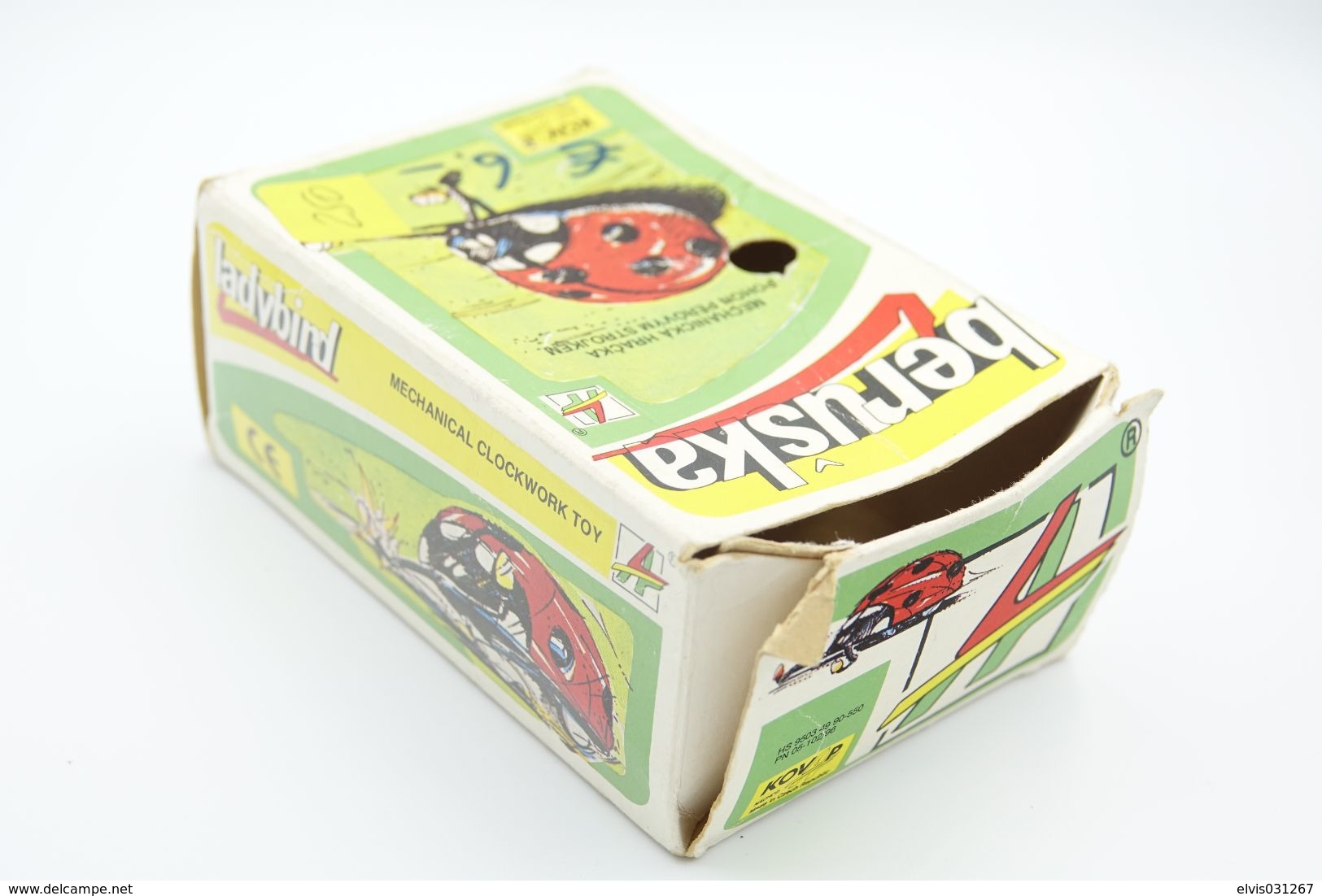 Vintage TIN TOY : Maker BERUSKA - LADYBUG - WITH BOX - 11 Cm - Czech Republic - 1950's - - Collectors E Strani - Tutte Marche