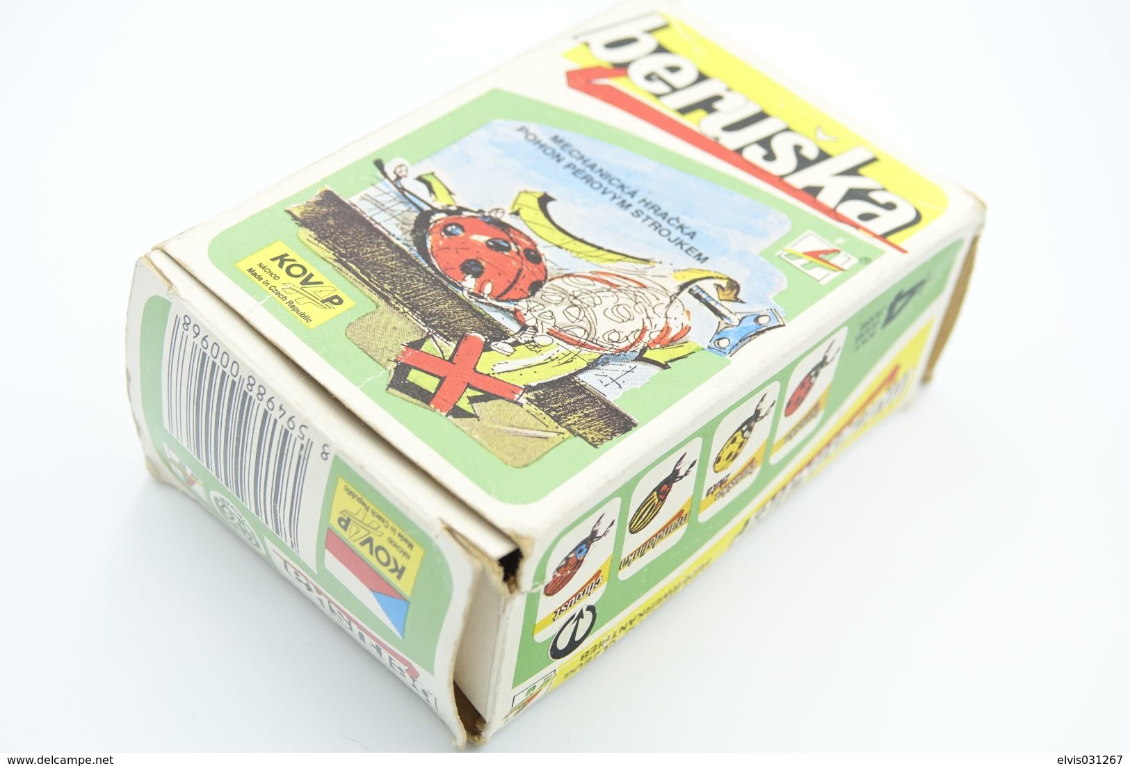 Vintage TIN TOY : Maker BERUSKA - LADYBUG - WITH BOX - 11 Cm - Czech Republic - 1950's - - Collectors & Unusuals - All Brands