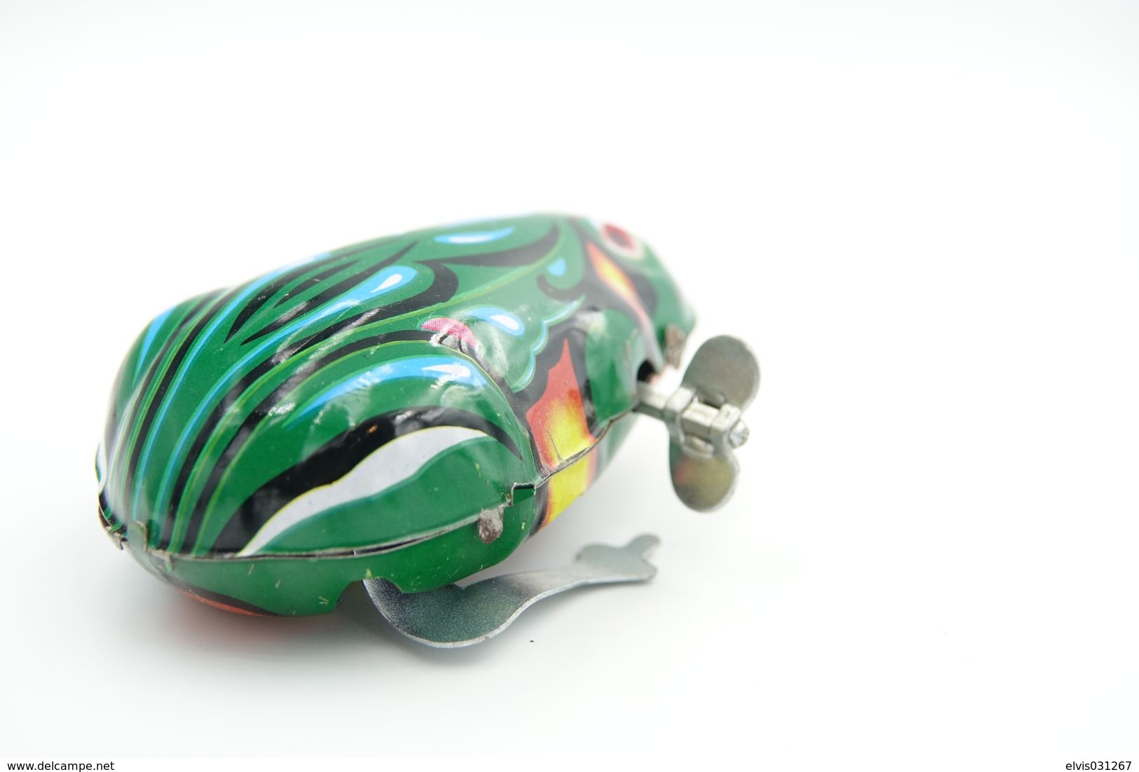 Vintage TIN TOY : Maker UNKNOWN - JUMPING FROG MS95  - 7.5 Cm - CHINA - 1960's - - Collectors E Strani - Tutte Marche