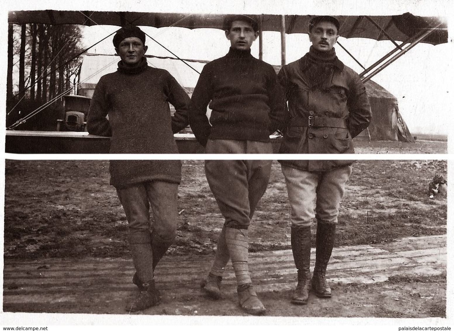 AEROPLANE ALENTOURS DE REIMS CHAMPAGNE (tirage Moderne D Prés Plaque Photo Anciennes ) - Flieger