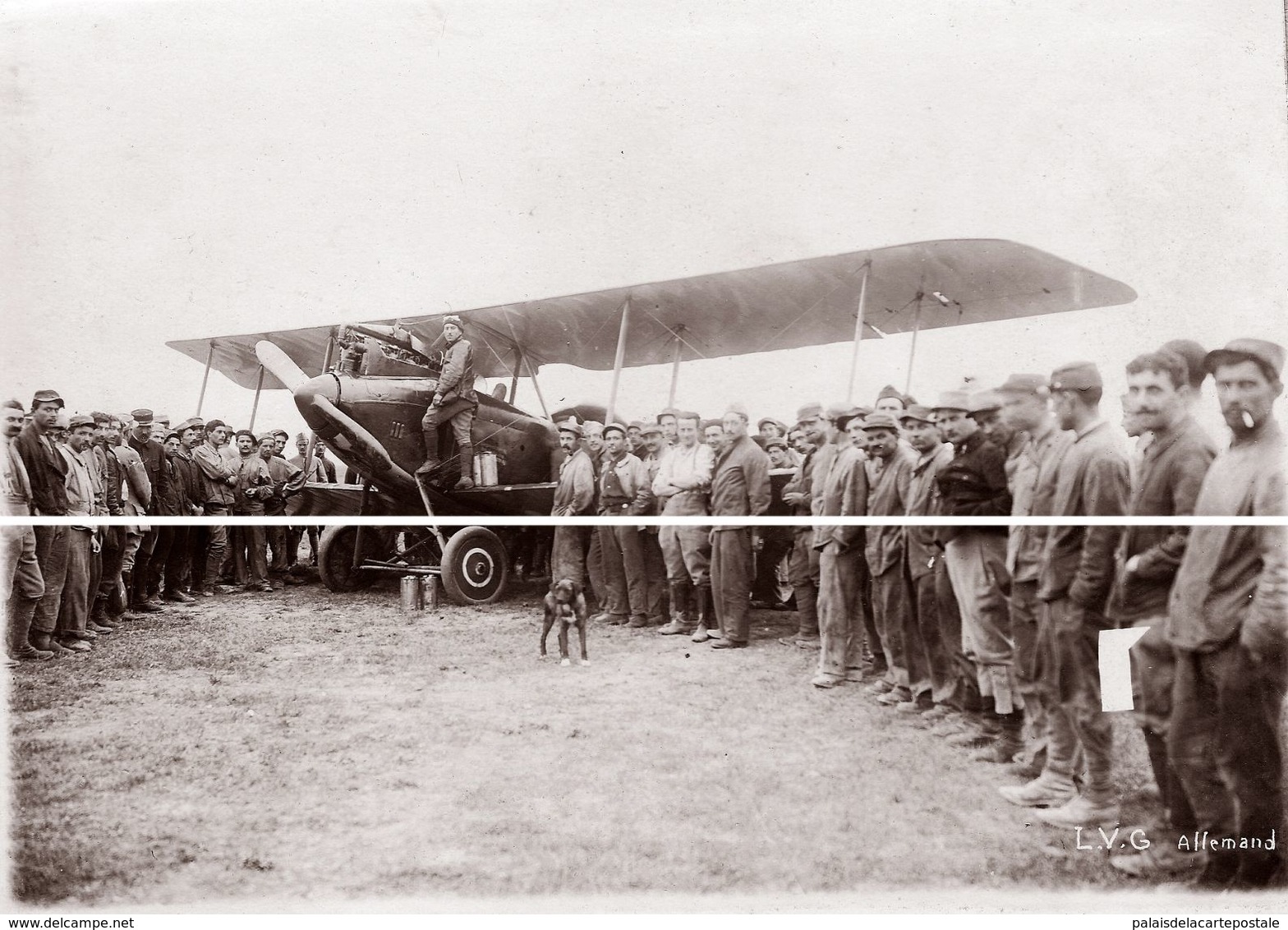 AEROPLANE ALENTOURS DE REIMS CHAMPAGNE (tirage Moderne D Prés Plaque Photo Anciennes ) - Aviateurs