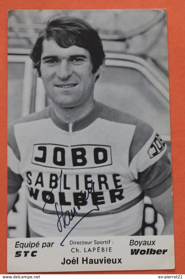 Cyclisme : Joel Hauvieux , 1975,  Avec Autographe - Cyclisme