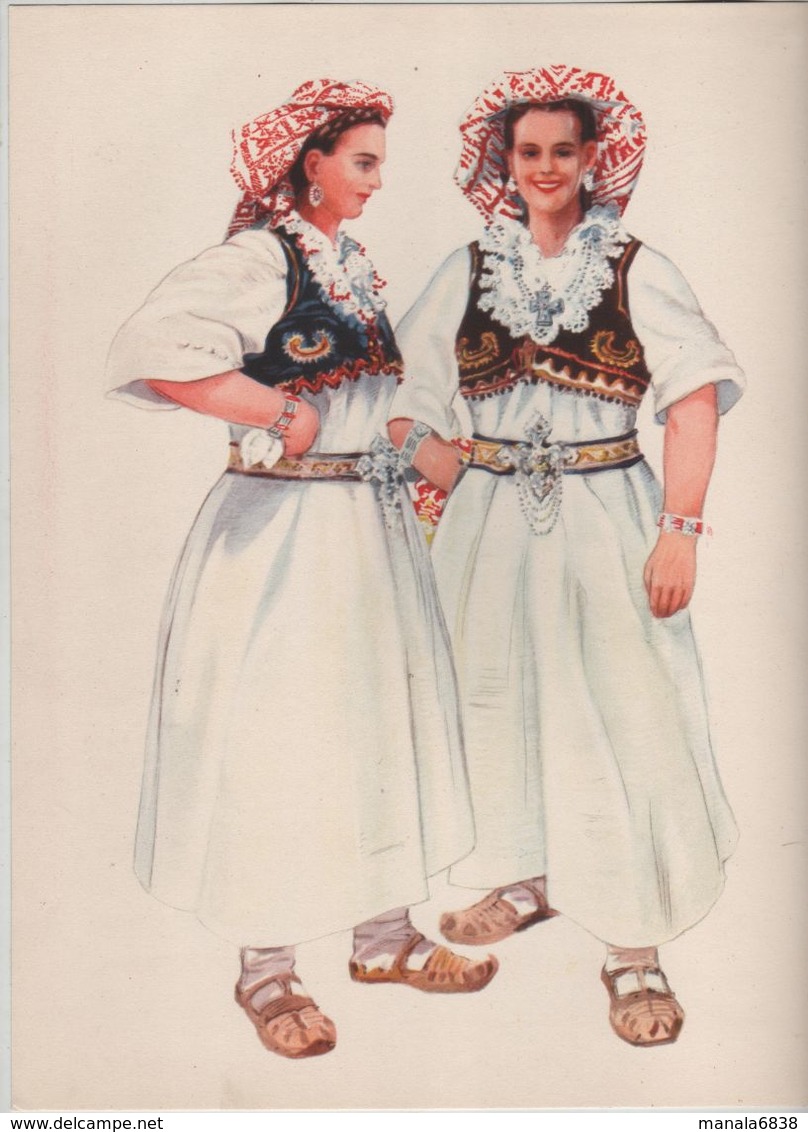 Costumes Nationaux De Bosnie  Yougoslavie 1955 Cajdras  Vladimir Kirin - Ohne Zuordnung